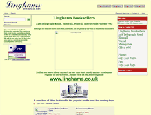 Tablet Screenshot of linghamsbookshop.tbpcontrol.co.uk