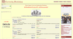 Desktop Screenshot of curiositybookshop.tbpcontrol.co.uk