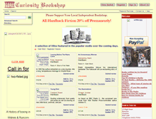 Tablet Screenshot of curiositybookshop.tbpcontrol.co.uk